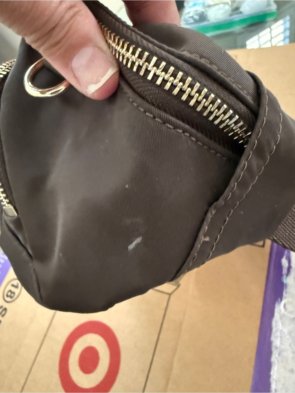 lululemon athletica Chocolate Brown Belt/crossbody Bag with Gold Hardware - Picture 5 of 7